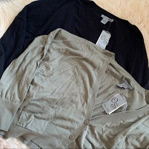 New Olive Green and Black Cardigan Bundle